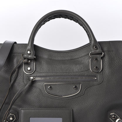 Balenciaga Chevre Silver Metallic Edge Hardware City Gris Acier 9 of 9