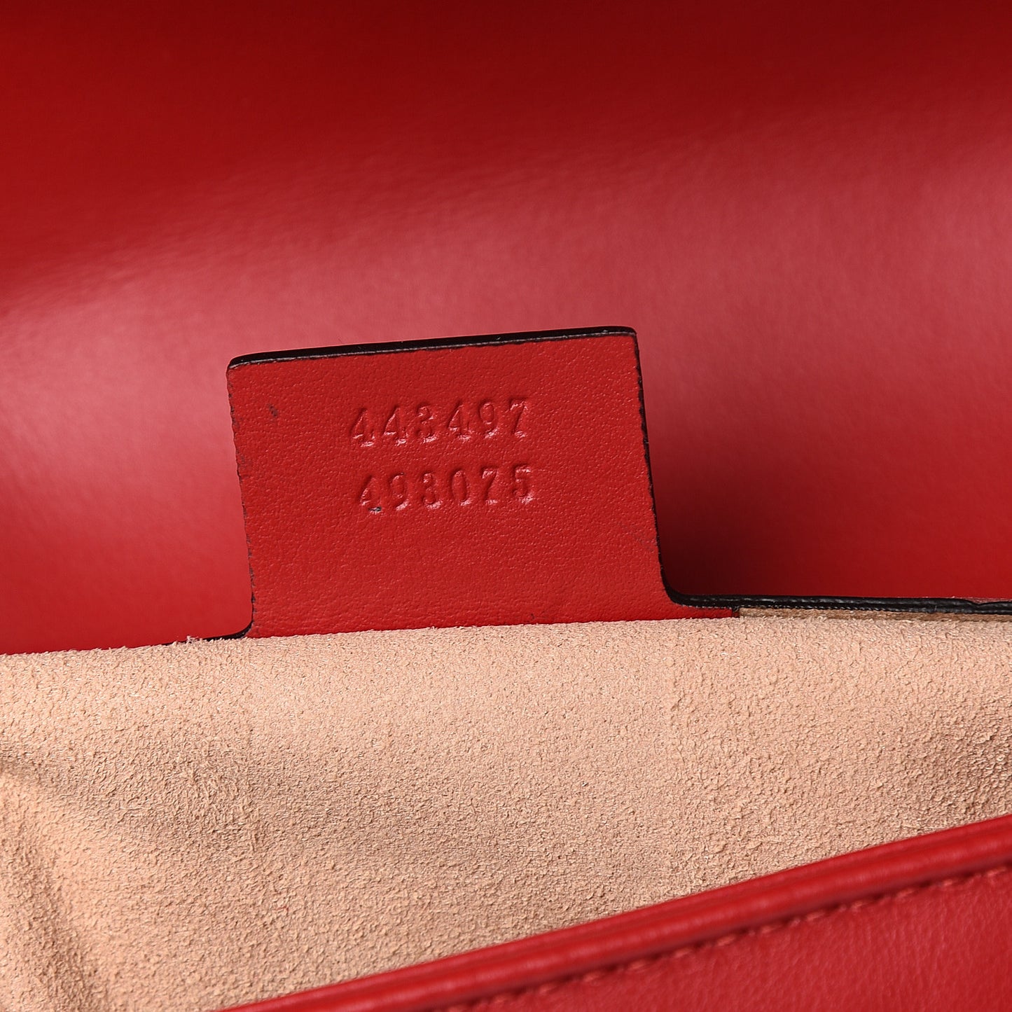 Calfskin Matelasse Small GG Marmont Shoulder Bag Hibiscus Red