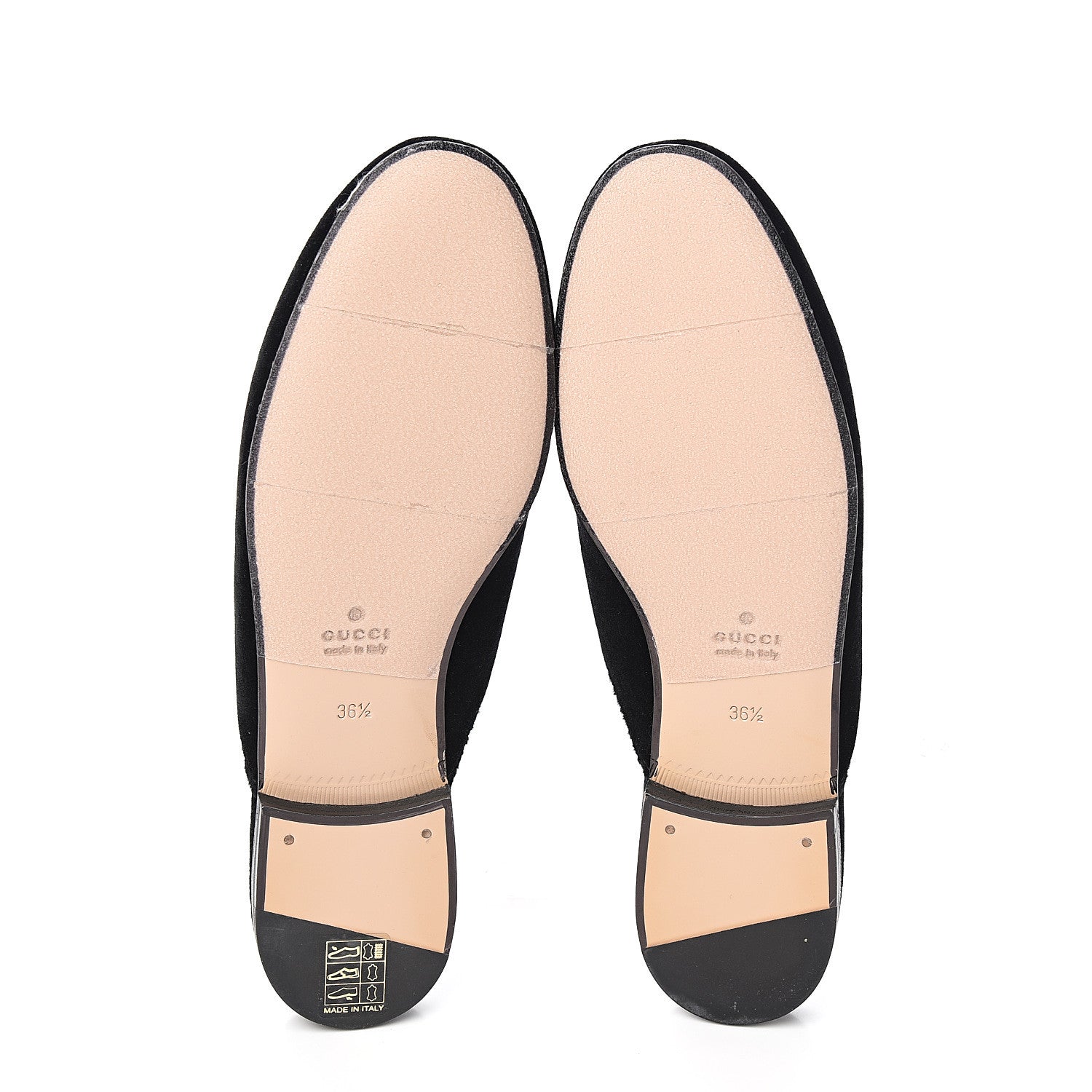 Gucci Velvet Frog Embroidered Womens Princetown Slippers 36.5 Black 5 of 11