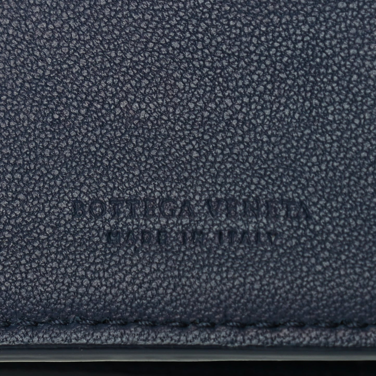Nappa Intrecciato Bi-Fold Wallet Denim