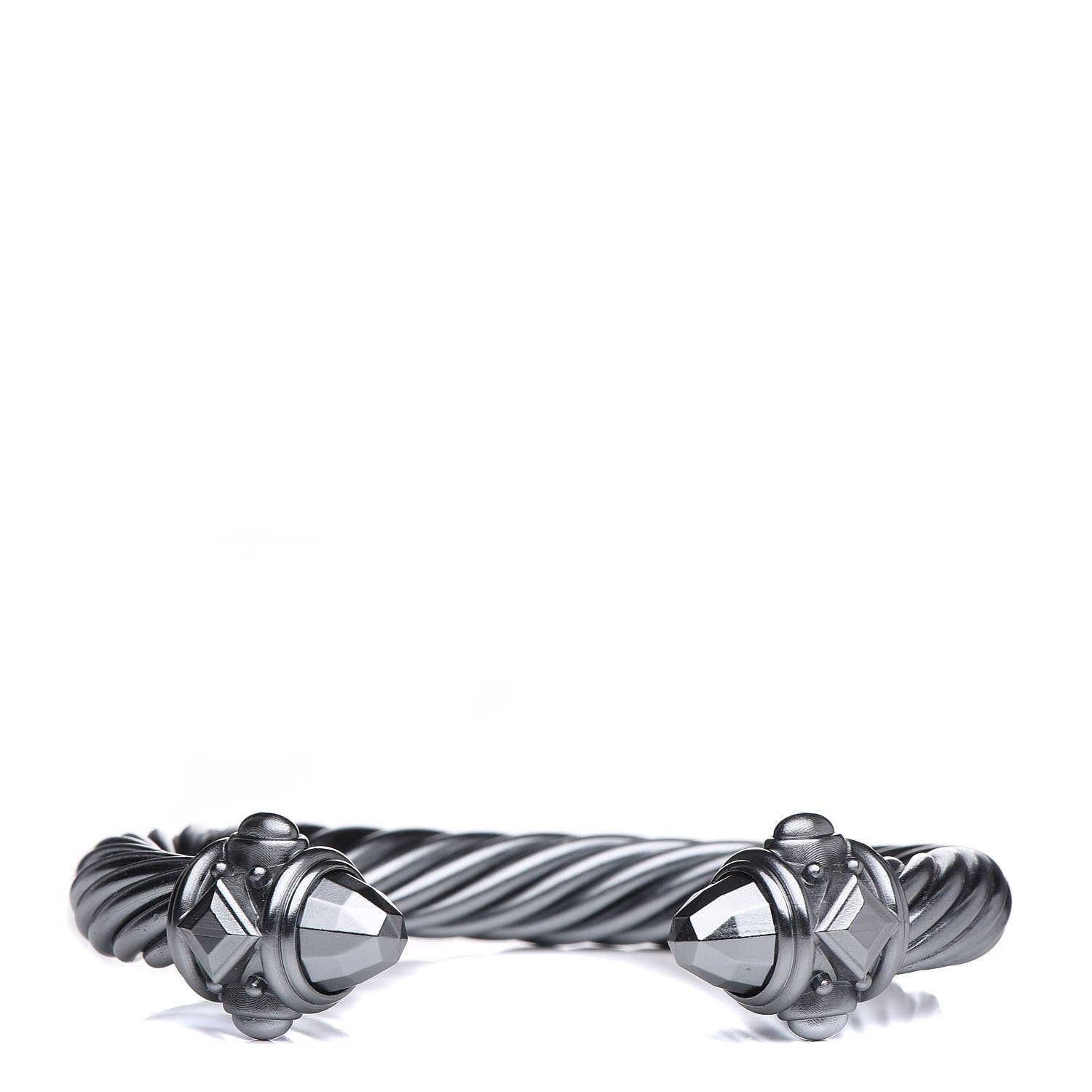 David Yurman Aluminum 10mm Cable Renaissance Bracelet Grey 1 of 5