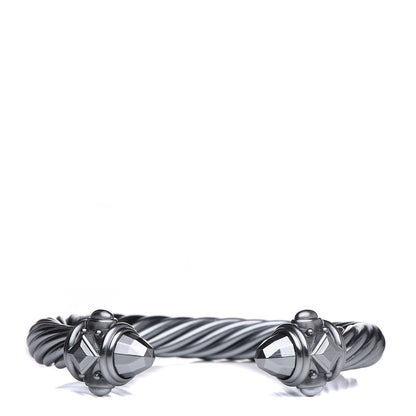 David Yurman Aluminum 10mm Cable Renaissance Bracelet Grey 1 of 5