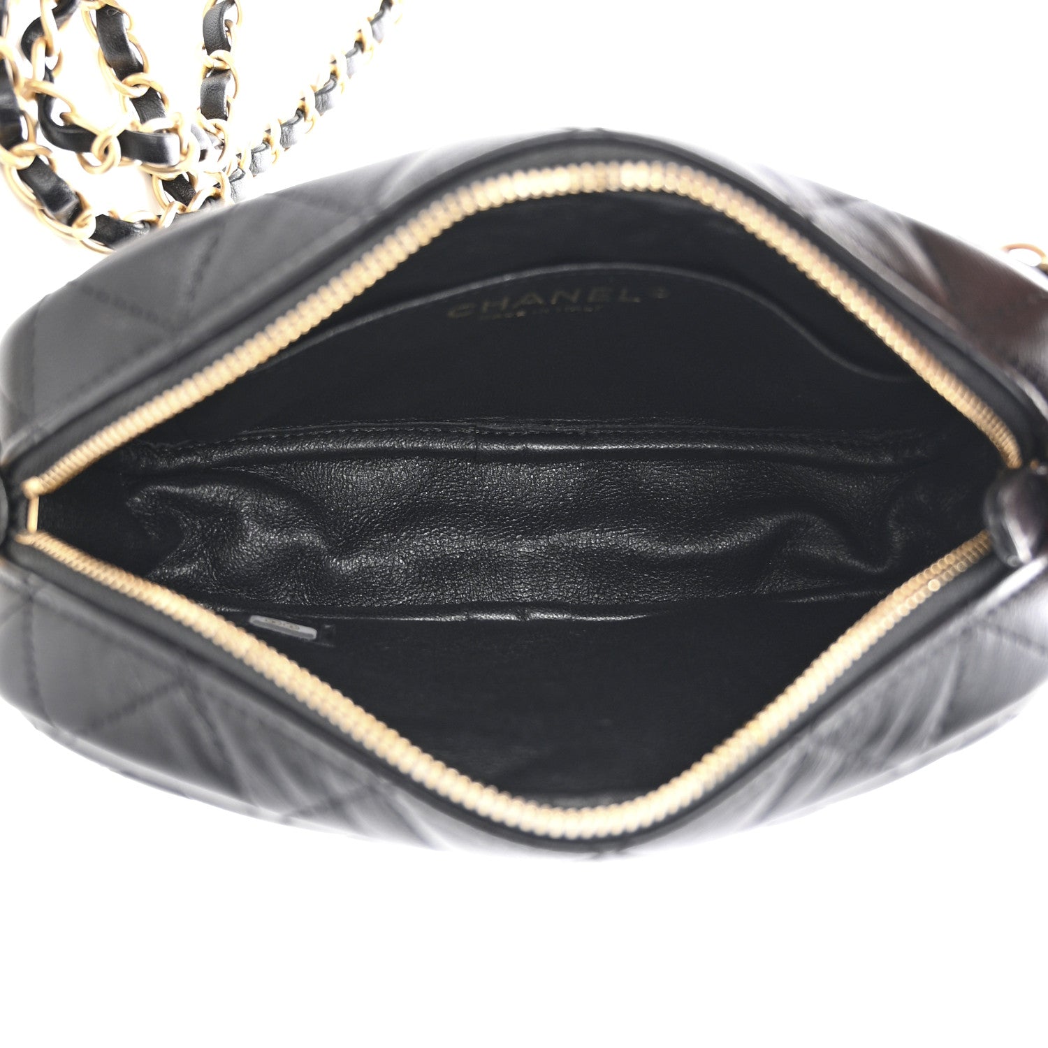 Chanel Lambskin Quilted Camera Bag Black 5 of 11