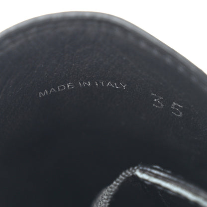 Prada Spazzolato Metal Triangle Logo 50mm Loafers 35 Black 8 of 13