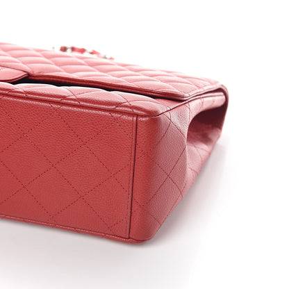 Chanel Caviar Quilted Maxi Single Flap Red 8 of 8