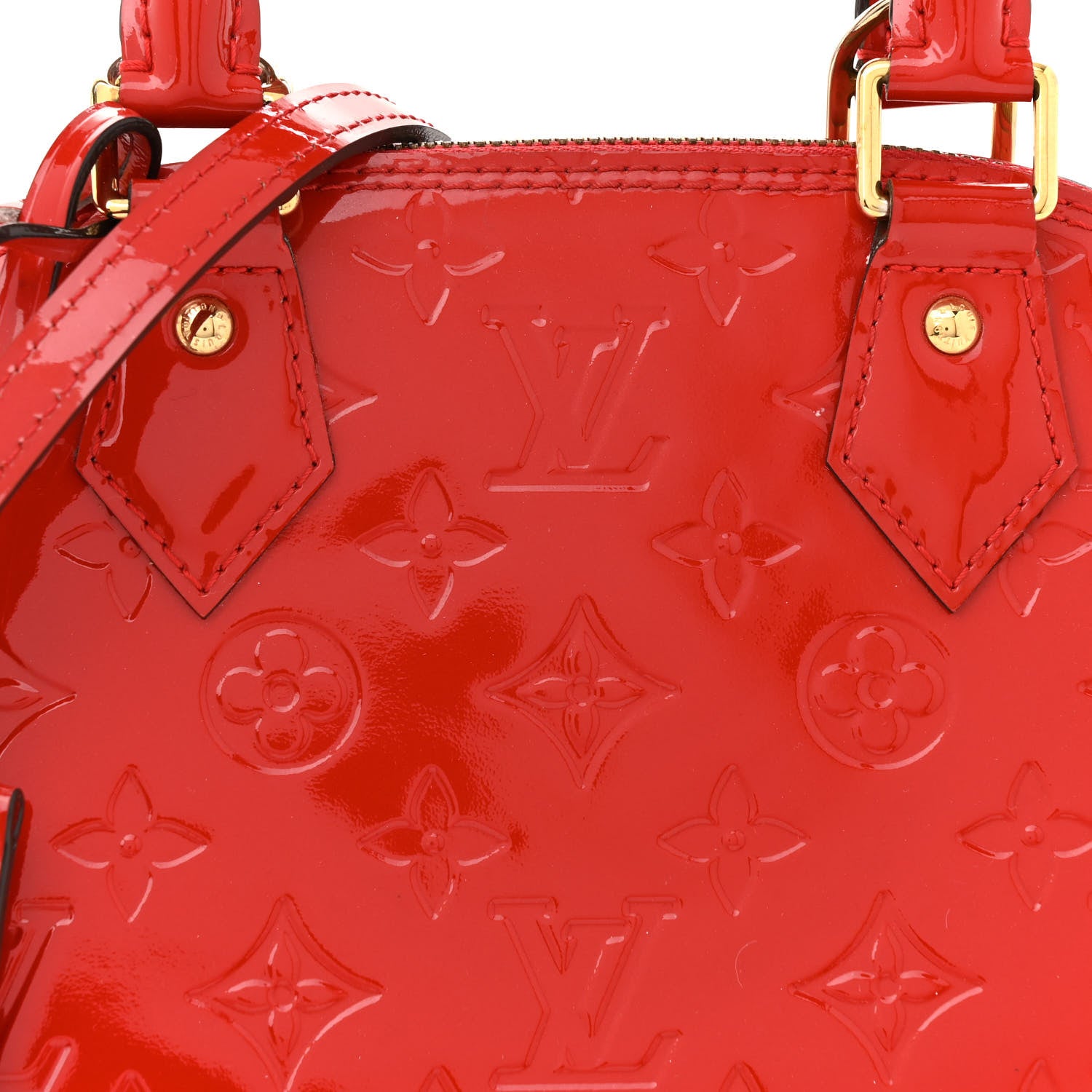 Louis Vuitton Vernis Alma BB Cherry 8 of 13