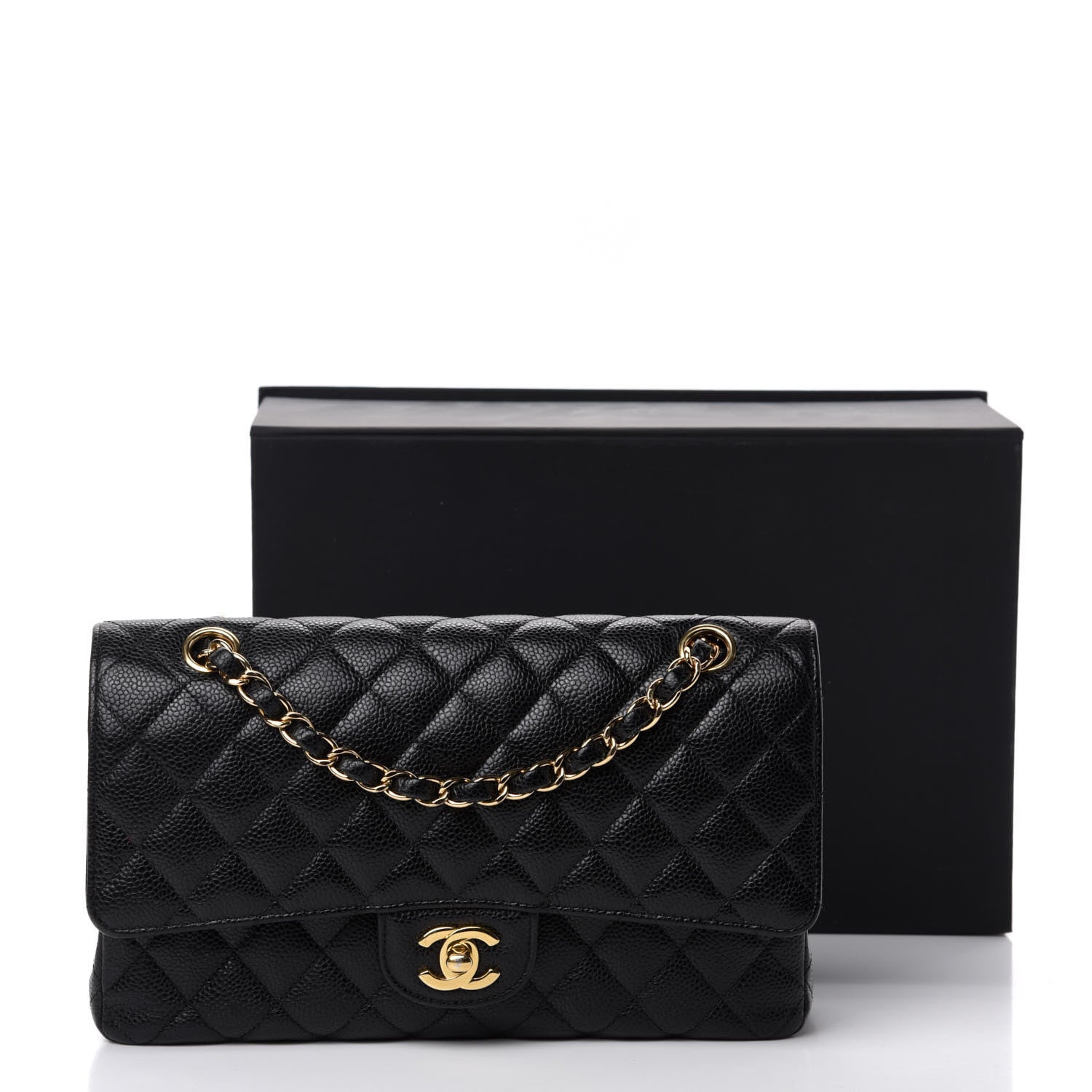 Chanel Caviar Quilted Medium Double Flap Black 15 of 15