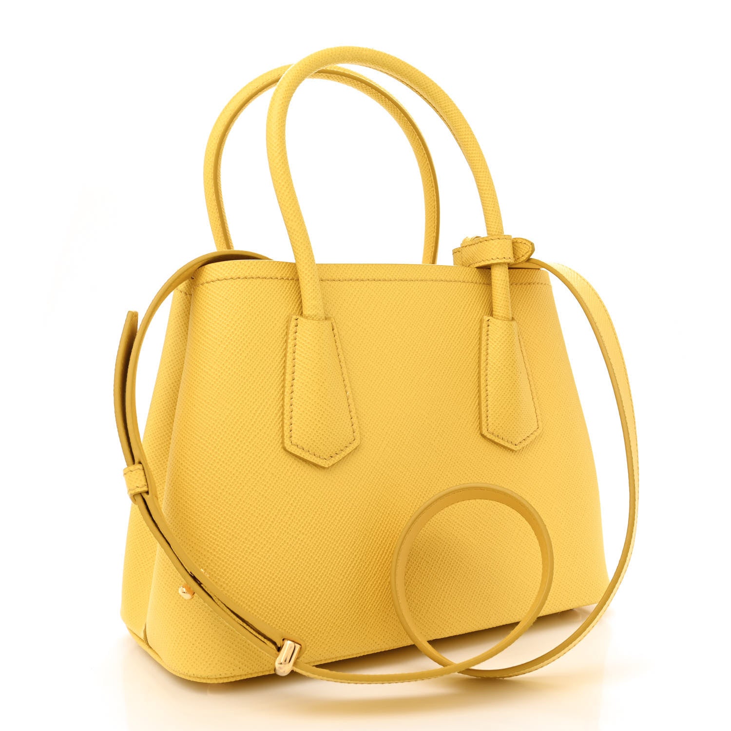 Prada Saffiano Cuir Mini Double Bag Sole 3 of 14