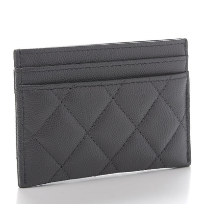 Chanel Caviar Quilted French New Wave Card Holder Grey 3 of 11