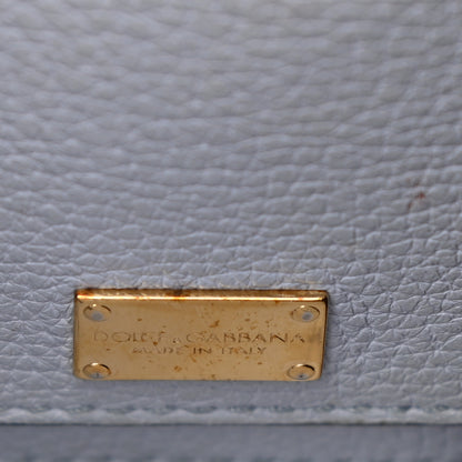 Dolce & Gabbana Pebbled Calfskin Sicily Backpack Light Blue 6 of 16