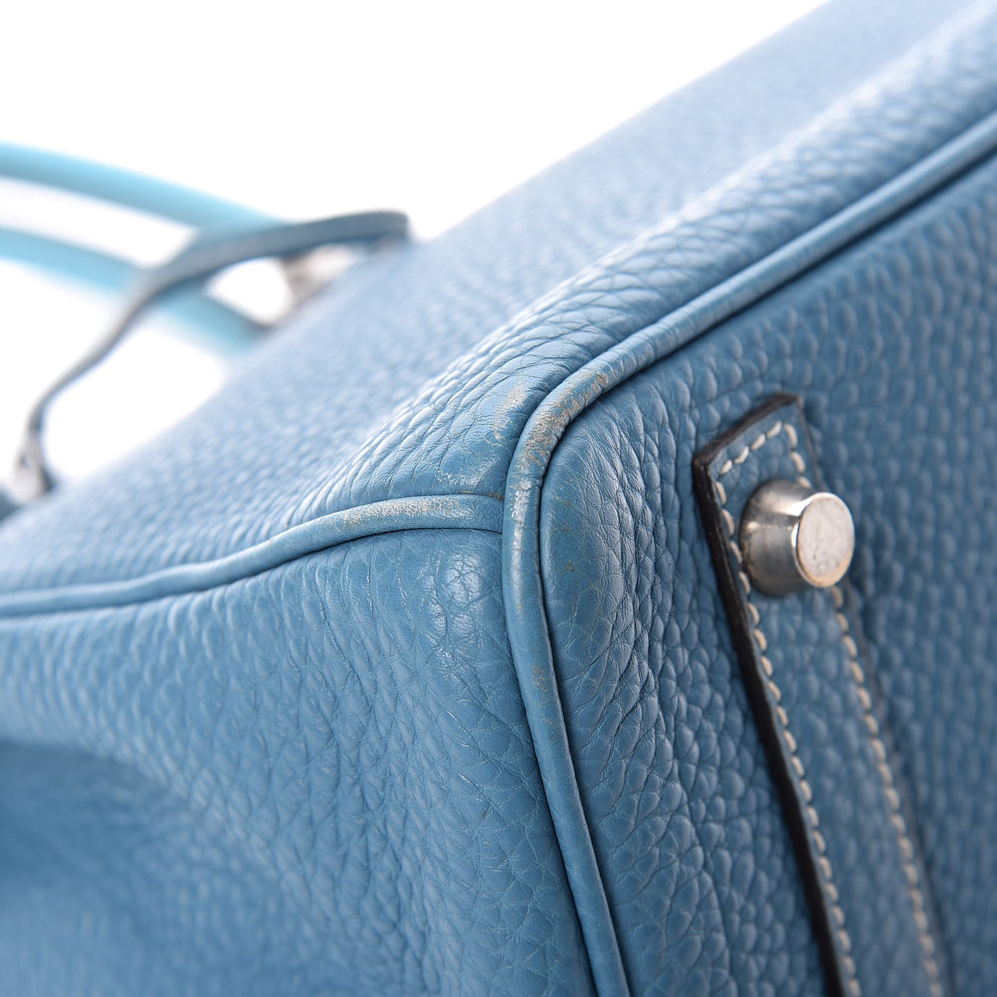 Taurillon Clemence Birkin 30 Blue Jean