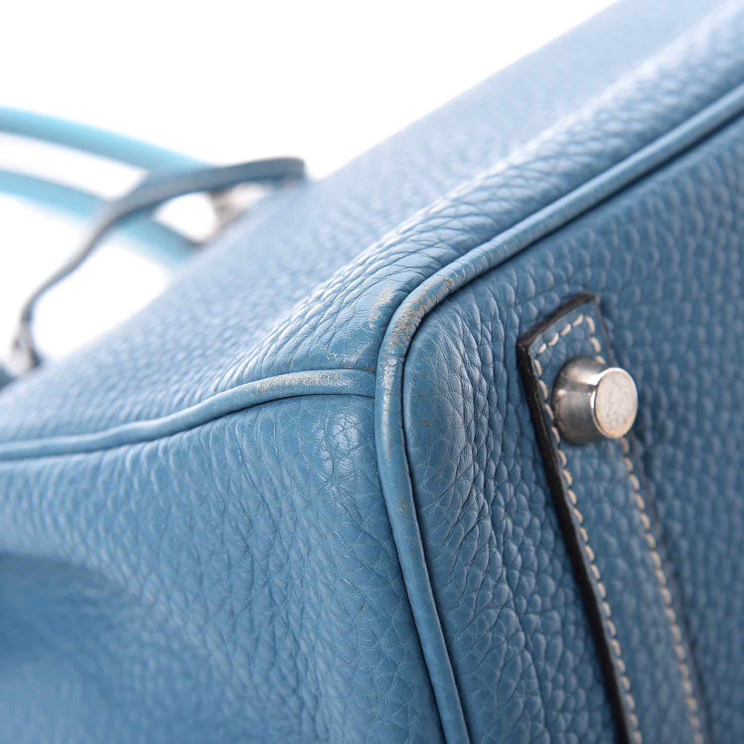 Hermes Taurillon Clemence Birkin 30 Blue Jean 42 of 51