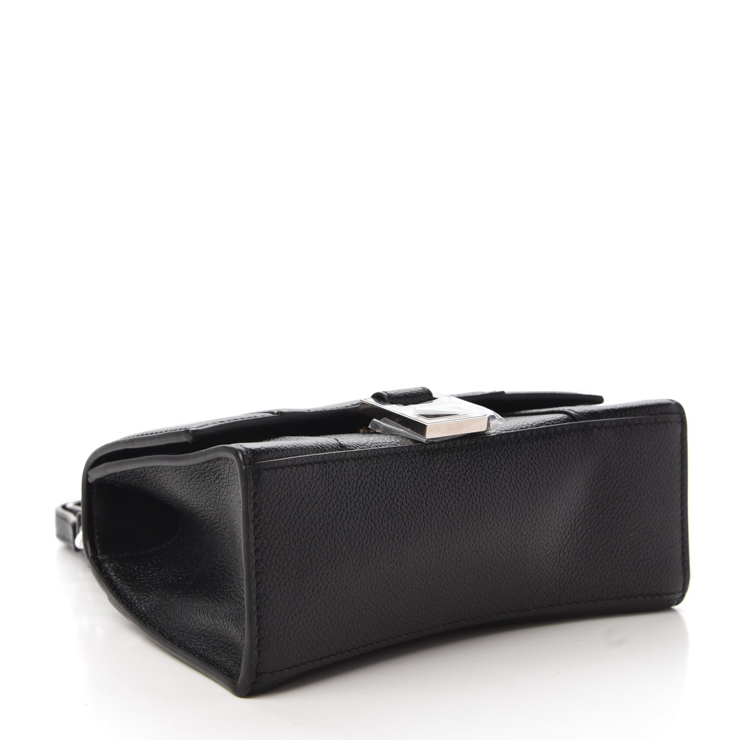 Balenciaga Grained Calfskin Hourglass Top Handle Bag XS Black 4 of 10