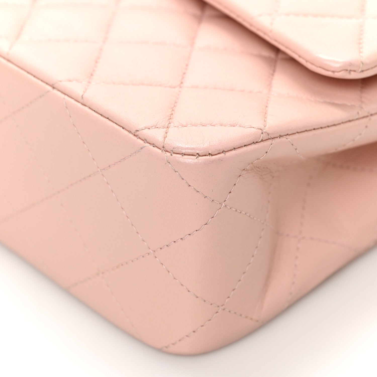 Chanel Lambskin Quilted Medium Double Flap Light Pink 9 of 9