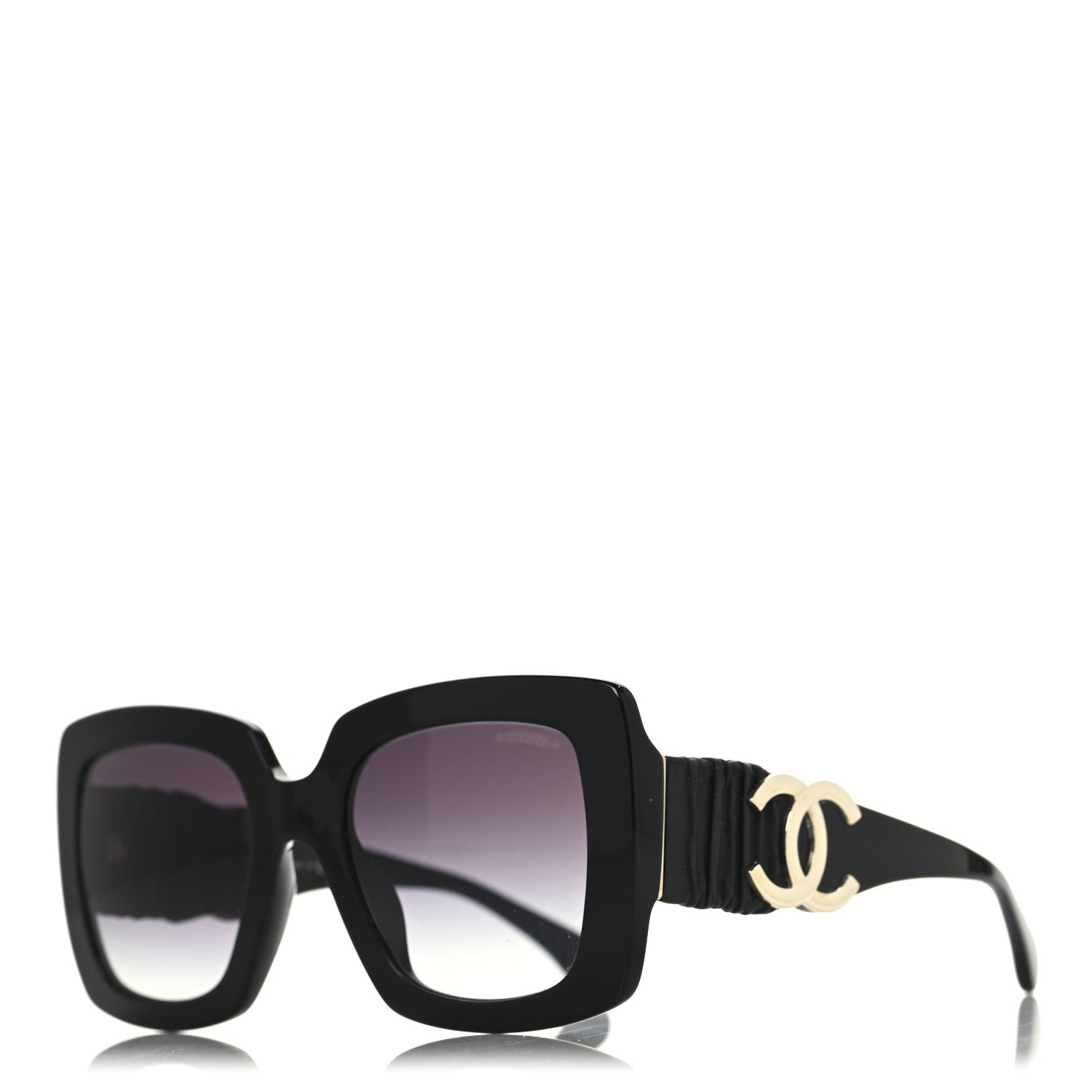 Chanel Acetate Calfskin Square Sunglasses 5474-Q-A Black 1 of 7