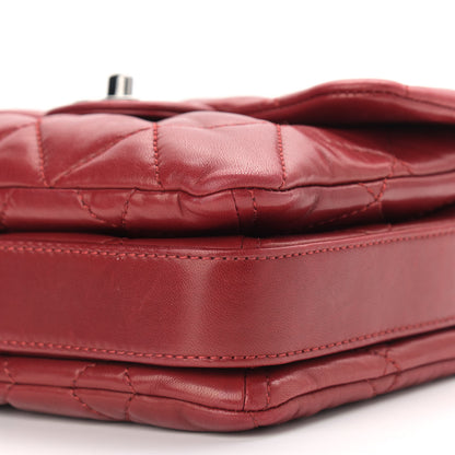 Chanel Lambskin Quilted Mini Chanel 3 Flap Red 10 of 10