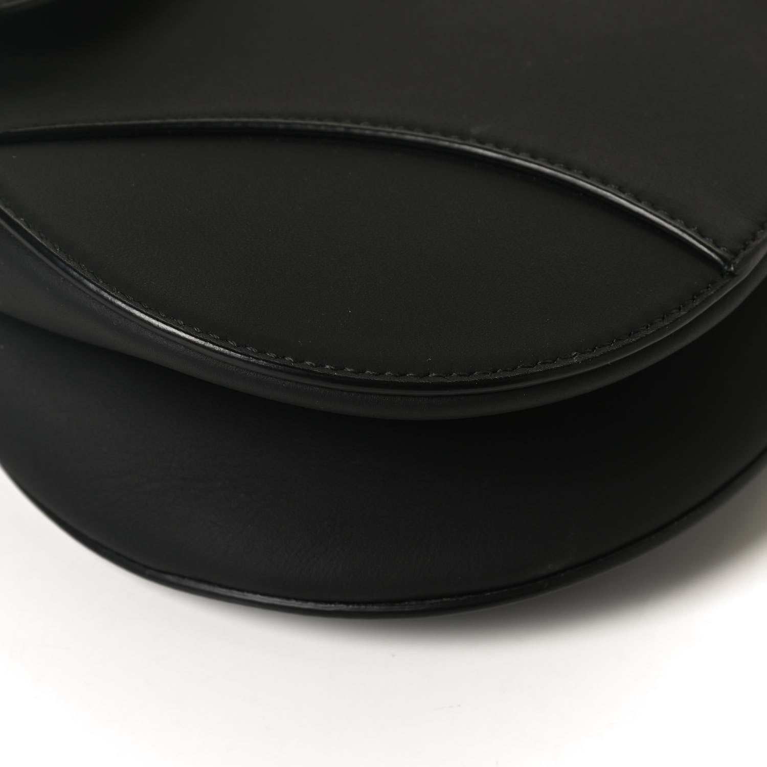 Christian Dior Ultra Matte Calfskin Saddle Bag Black 11 of 12