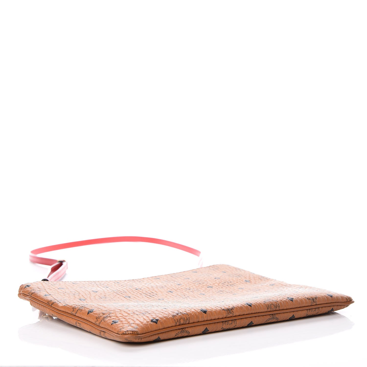 MCM Visetos Medium Crossbody Pouch Cognac 4 of 12