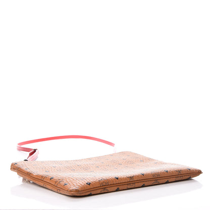 MCM Visetos Medium Crossbody Pouch Cognac 4 of 12