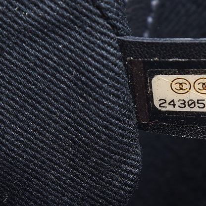 Chanel Denim Large Deauville Tote Dark Blue 7 of 8