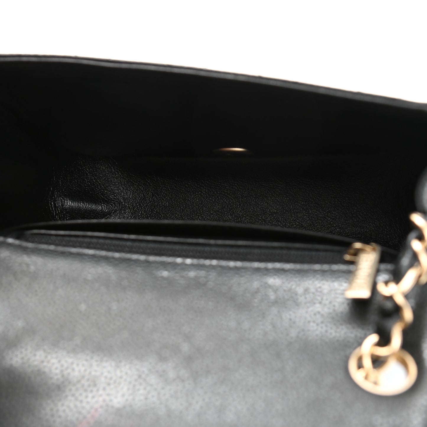 Caviar Quilted Mini Square Flap Black