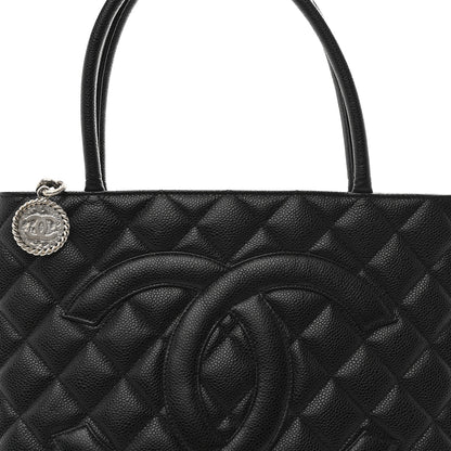 Chanel Caviar Quilted Medallion Tote Black 8 of 10