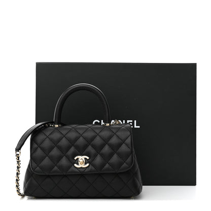 Chanel Caviar Quilted Mini Coco Handle Flap Black 11 of 11