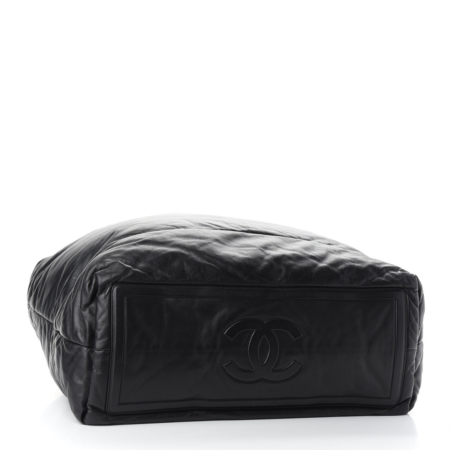 Chanel Lambskin Quilted Extra Large Coco Cocoon Reversible Tote Black 5 of 10