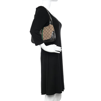 Gucci Monogram Web Small Jackie O Hobo Dark Brown 2 of 18