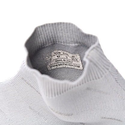 Balenciaga Neoprene Knit Allover Logo Mens Speed Sneakers 42 Grey 7 of 7
