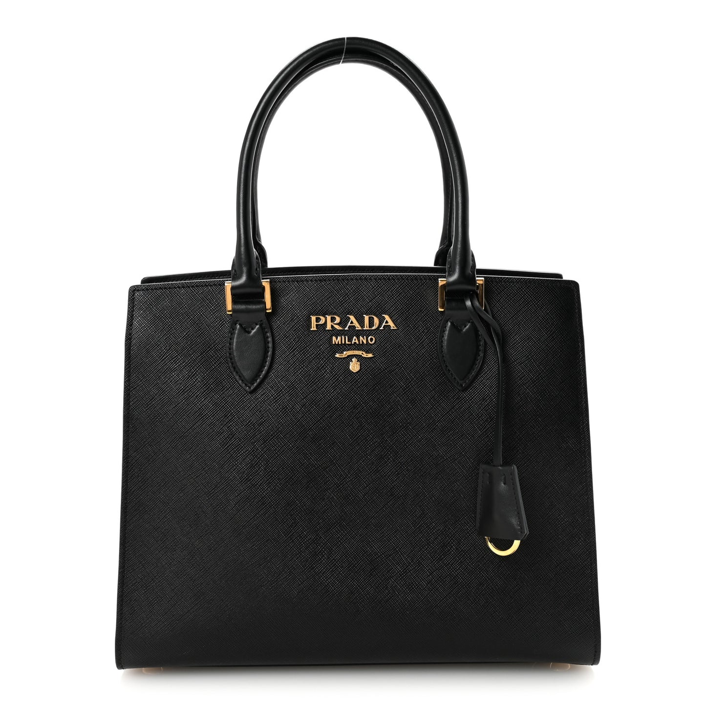 Saffiano Soft Calfskin Large Tote Black