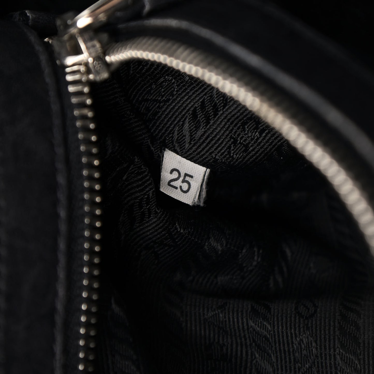 Nylon Calfskin Buckle Shoulder Bag Black