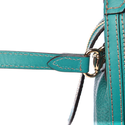 Burberry Pebbled Calfskin Small Honeywood Tote Kingfisher 11 of 14