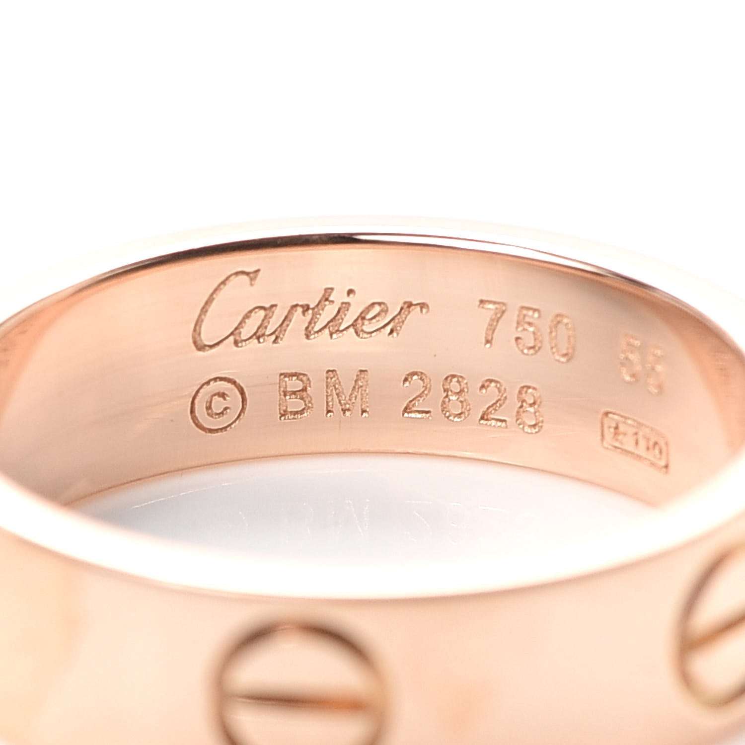 Cartier 18K Pink Gold 5.5mm LOVE Ring 55 7.25 4 of 4