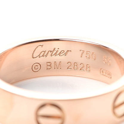 Cartier 18K Pink Gold 5.5mm LOVE Ring 55 7.25 4 of 4