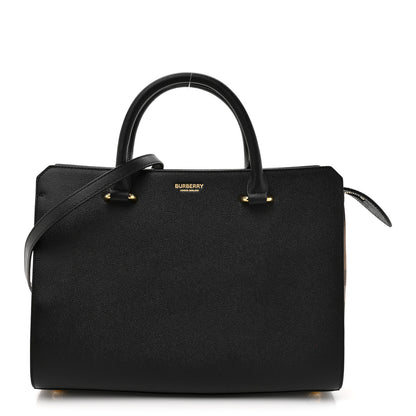 Burberry Calfskin Mega Check Small Banwell Tote Black 1 of 9