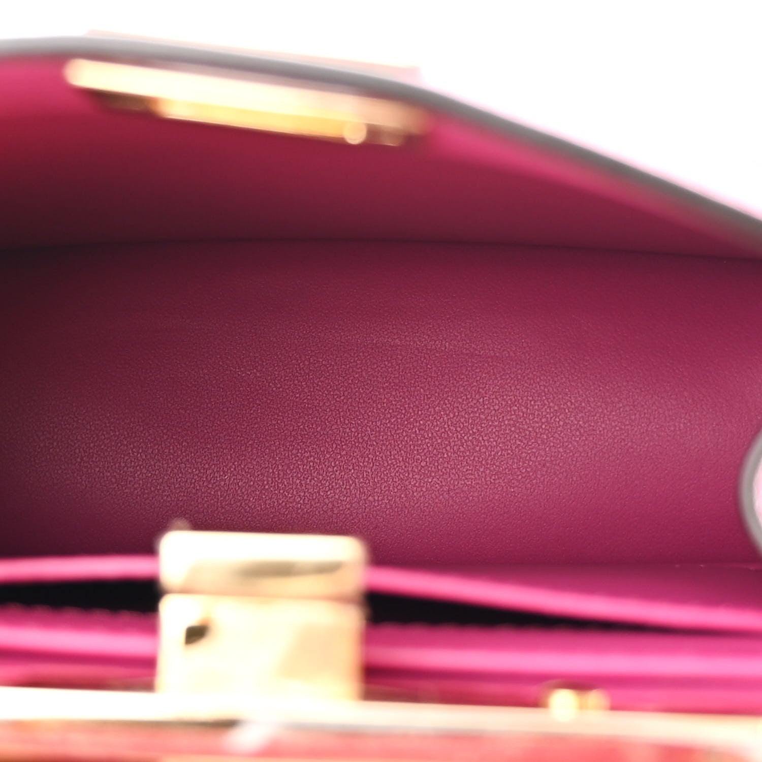 Fendi Shiny Nappa Petite Peekaboo I SEE U Satchel Ciclamino Pilar 5 of 13