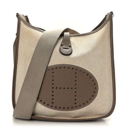 Hermes Toile Swift Evelyne II PM Etoupe 1 of 8