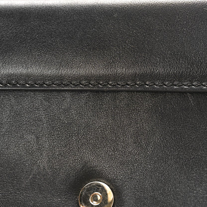 Valentino Garavani Vitello Rockstud Flap Wallet On Chain Black 10 of 10