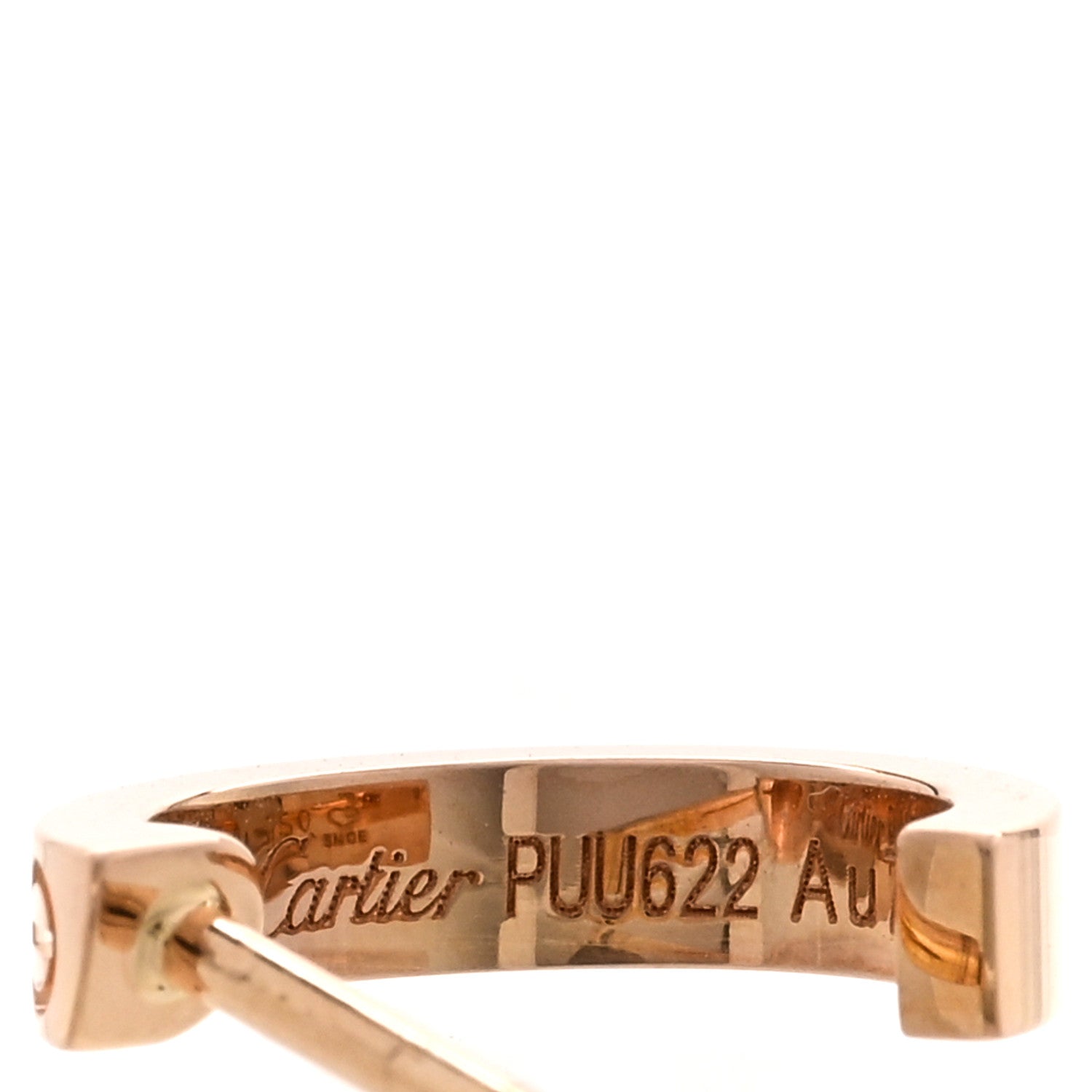 Cartier 18K Pink Gold Small LOVE Hoop Earrings 4 of 5