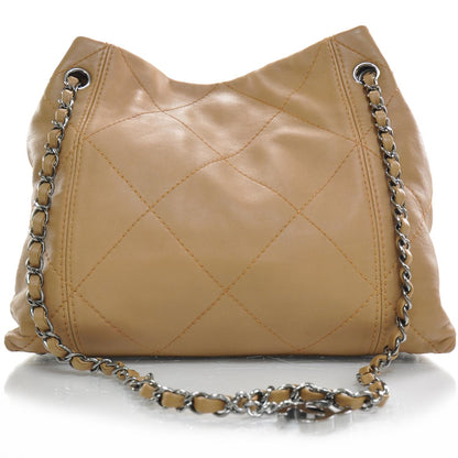 Chanel Lambskin Quilted Shoulder Bag Camel 1 of 9