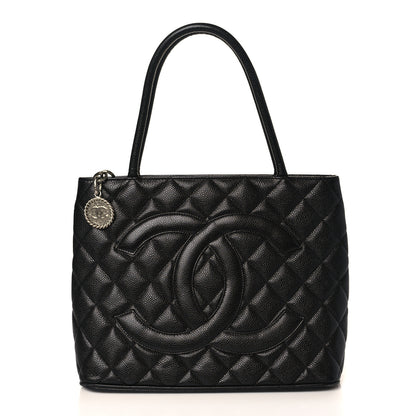Chanel Caviar Quilted Medallion Tote Black 1 of 9