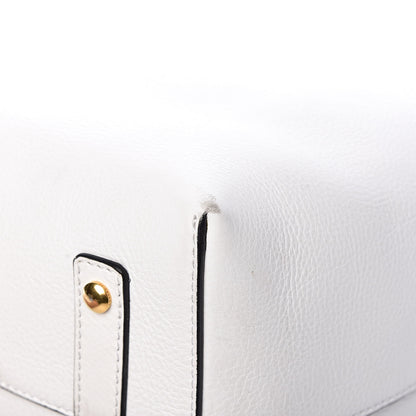 Burberry Soft Grain Calfskin Large Belt Bag White Yellow 10 of 14