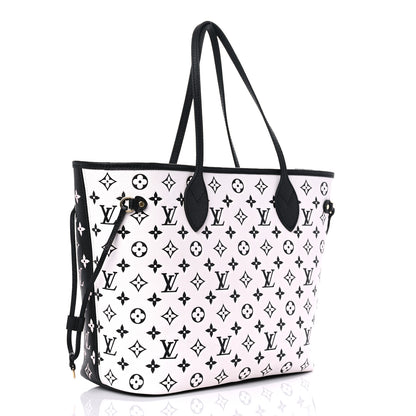 Louis Vuitton Empreinte Spring In The City Neverfull MM Black White Pink 4 of 9