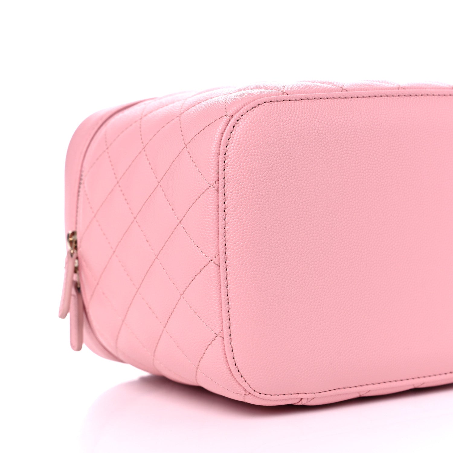 Chanel Caviar Quilted Large Vanity Pouch Pink 9 of 11