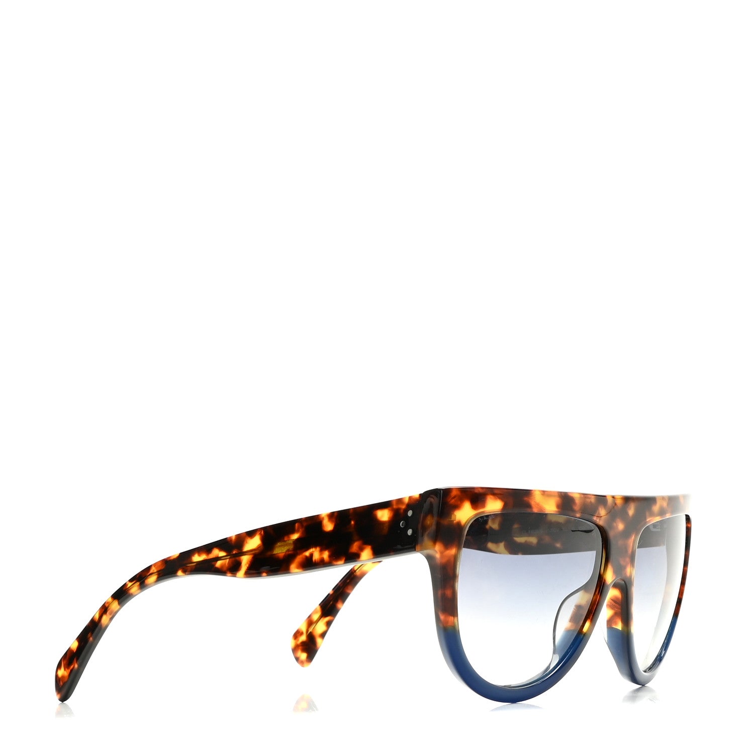 Celine Shadow Sunglasses CL 41026/S Havana Blue 5 of 11