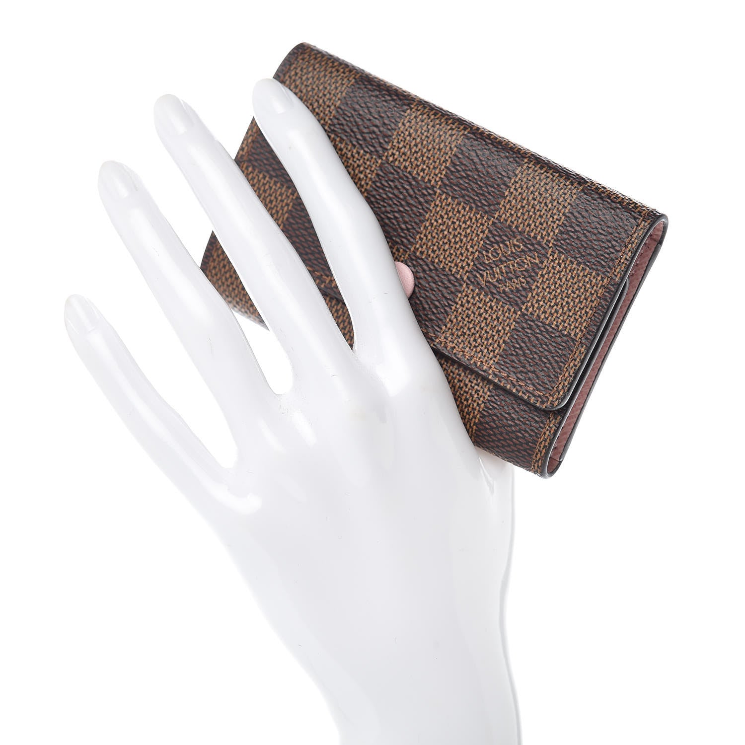 Louis Vuitton Damier Ebene Multicles 6 Key Holder Rose Ballerine 2 of 7