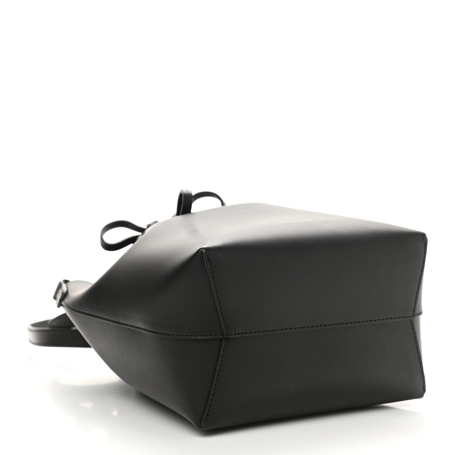 Mansur Gavriel Calfskin Mini Bucket Bag Black Ballerina 4 of 9