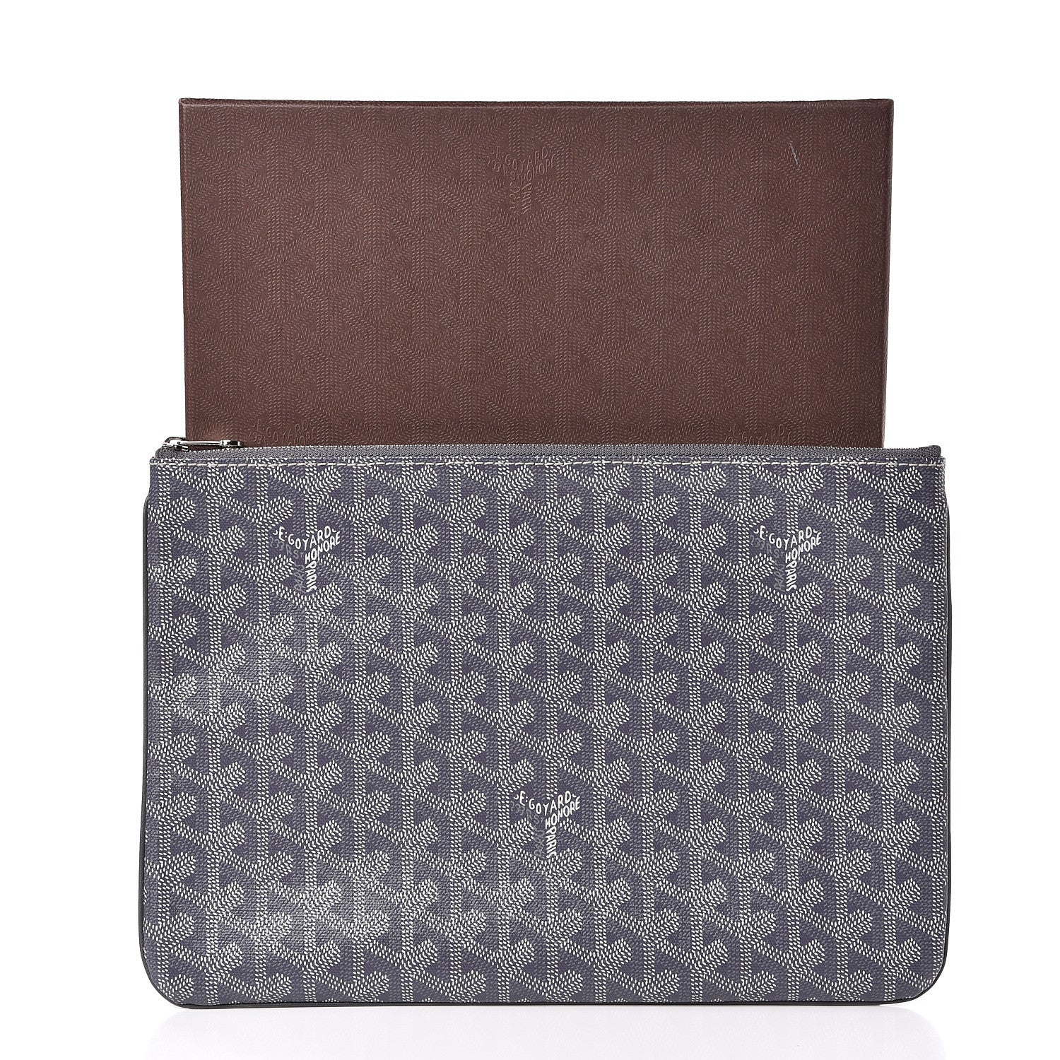 Goyard Goyardine Senat Pochette MM Grey 7 of 7