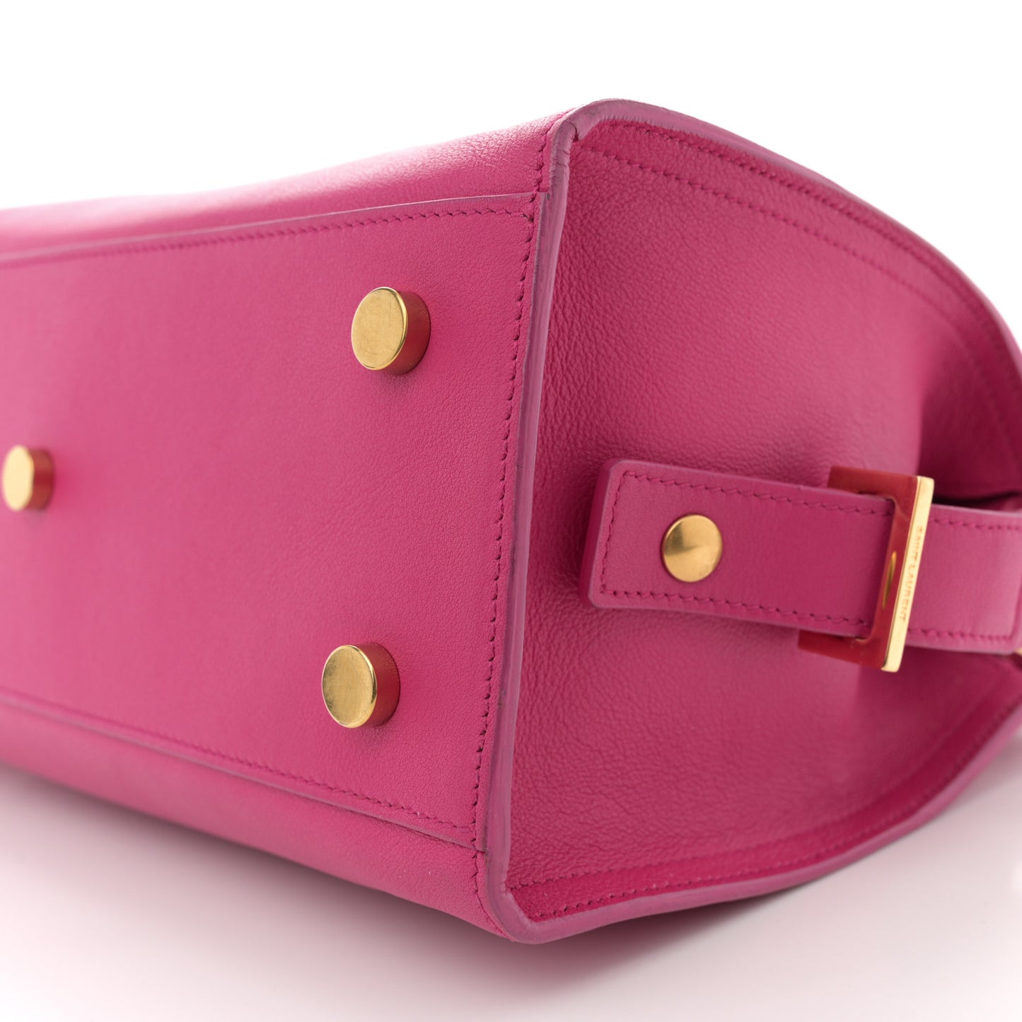 Calfskin Small Monogram Cabas Fuchsia
